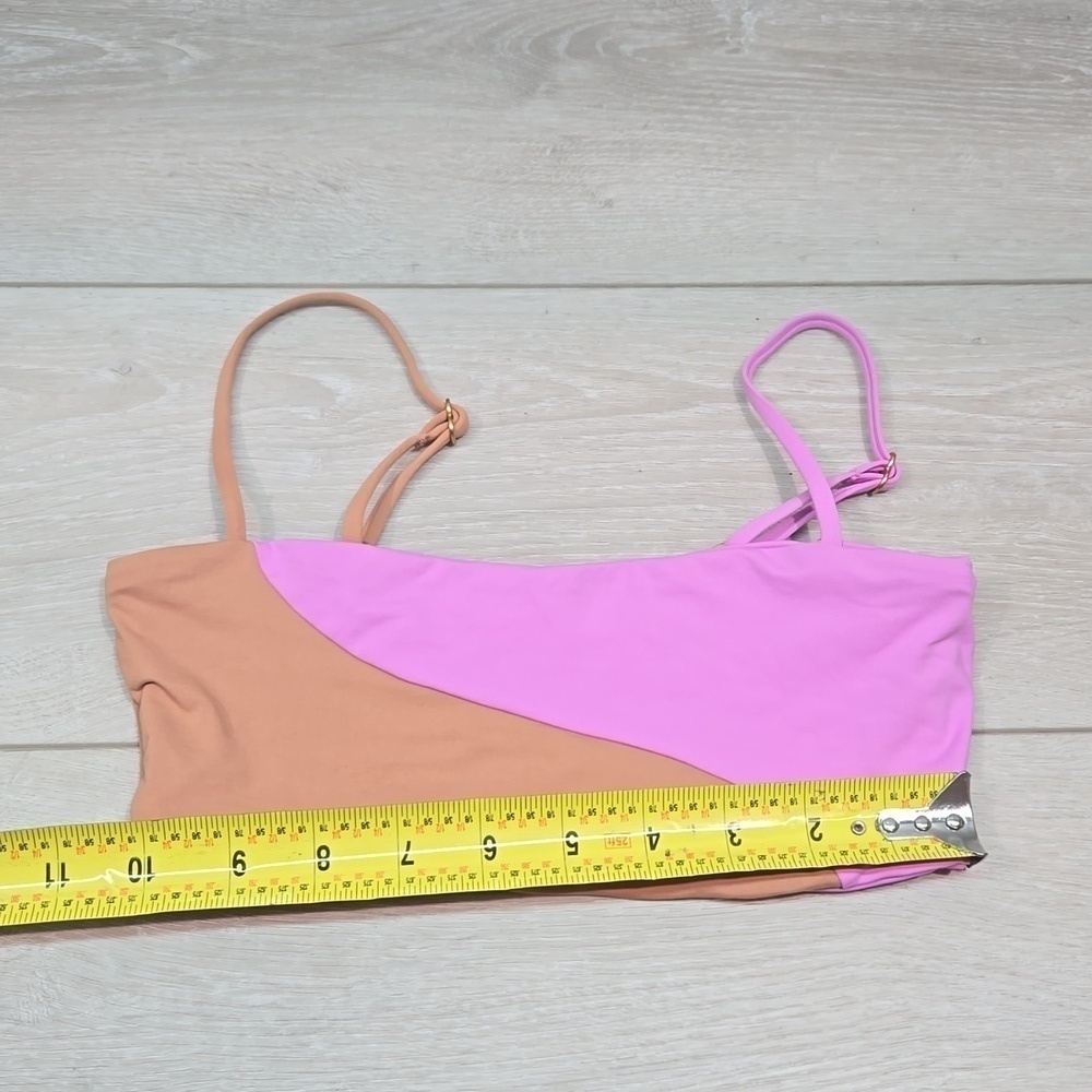 NEW L Space Women Colorblock Swim Bra sz XS - Picture 2 of 5